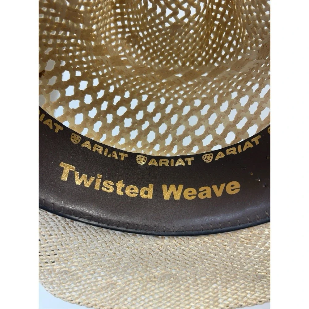 Ariat 10X Straw Cowboy Hat - Wallen Men's 7 1/4 Size Pre Owned Nashville
